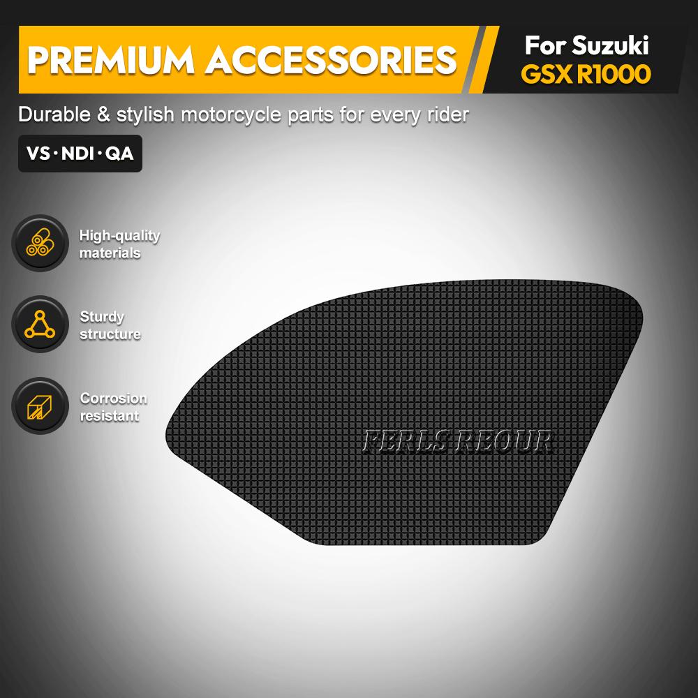 Minimalistischer Look Tankpad Silikon für SUZUKI GSX R1000 2017-2023 Motorräder Kraftstofftank Anti-Rutsch-Aufkleber Motorradzubehör