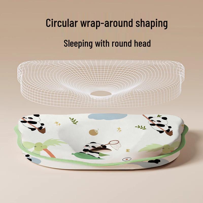 Newborn Anti-Flat Head Pillow – Corrective, Breathable, for 0-6 Months, All Seasons