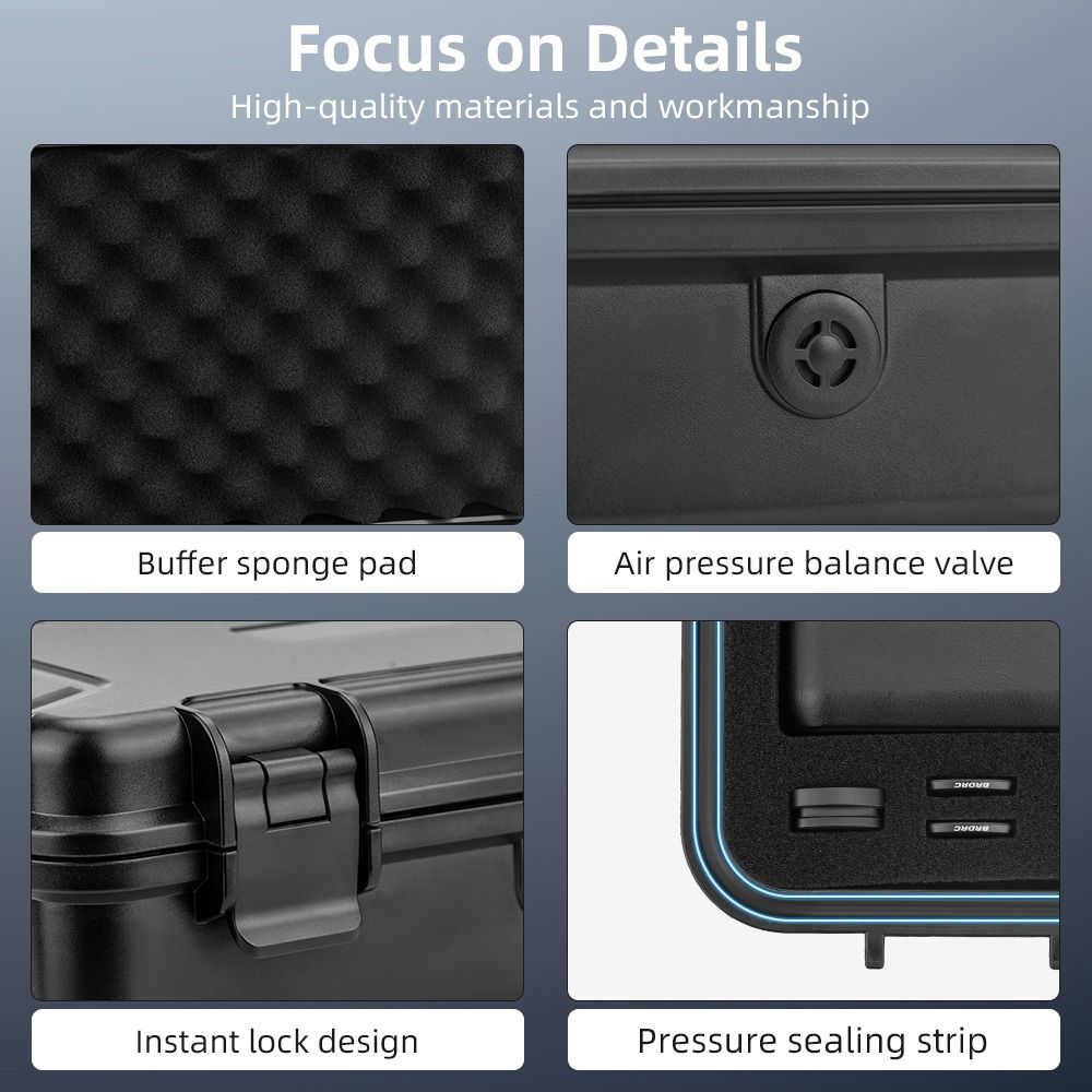 Explosion-proof Carrying Case Storage Box for DJI Osmo Pocket 3 Action Camera Accessories