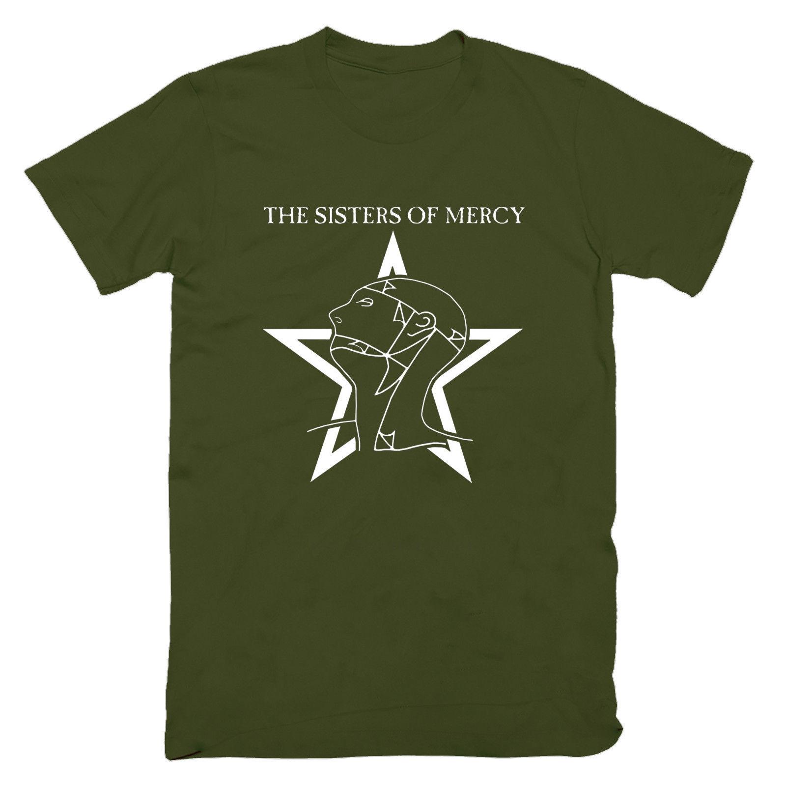 

Sisters of Mercy T Shirt Tee Top The Worlds End Simon Pegg Retro 80s Cotton Short Sleeve Tshirt New Fashion Camiseta Hombre 4XL