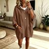 Women's Fashion Casual Oversized Hooded Sweatshirt for Loungewear Everyday Wear