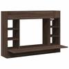 Vidaxl Wall-Mounted Desk, Brown Oak, 105X48X75 Cm