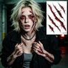 Waterproof Halloween Face Tattoo Blood Vessels Tattoo Body Art Decal  Costume Accessory