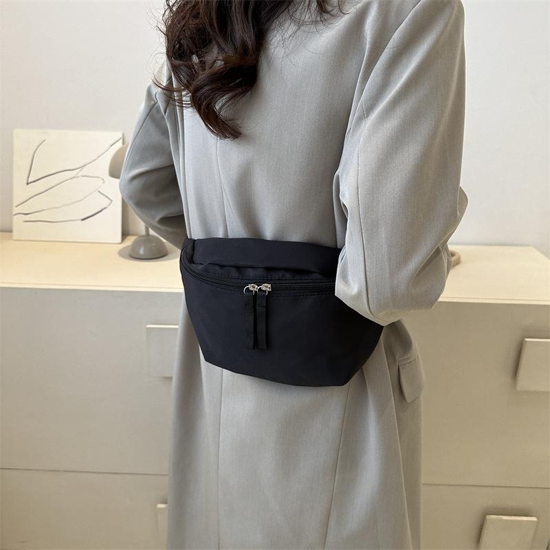 Oxford Cloth Simple Fashion Trend Casual Solid Color Fashion One Shoulder Crossbody Breast Bag