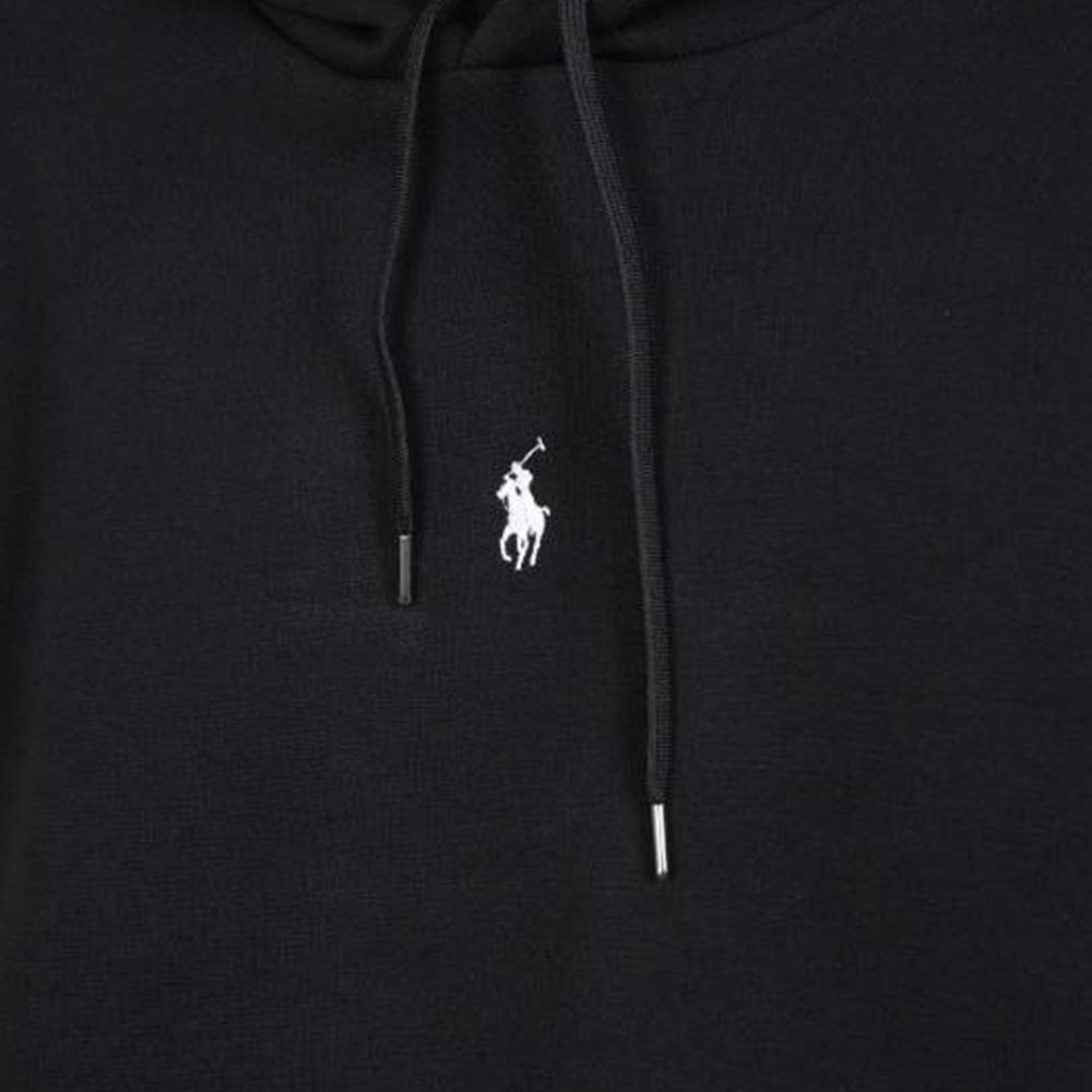 Polo Ralph Lauren FW22 Solid Color Small Pony Embroidery Detail Hoodie Men Hoodies Black 710881506-005