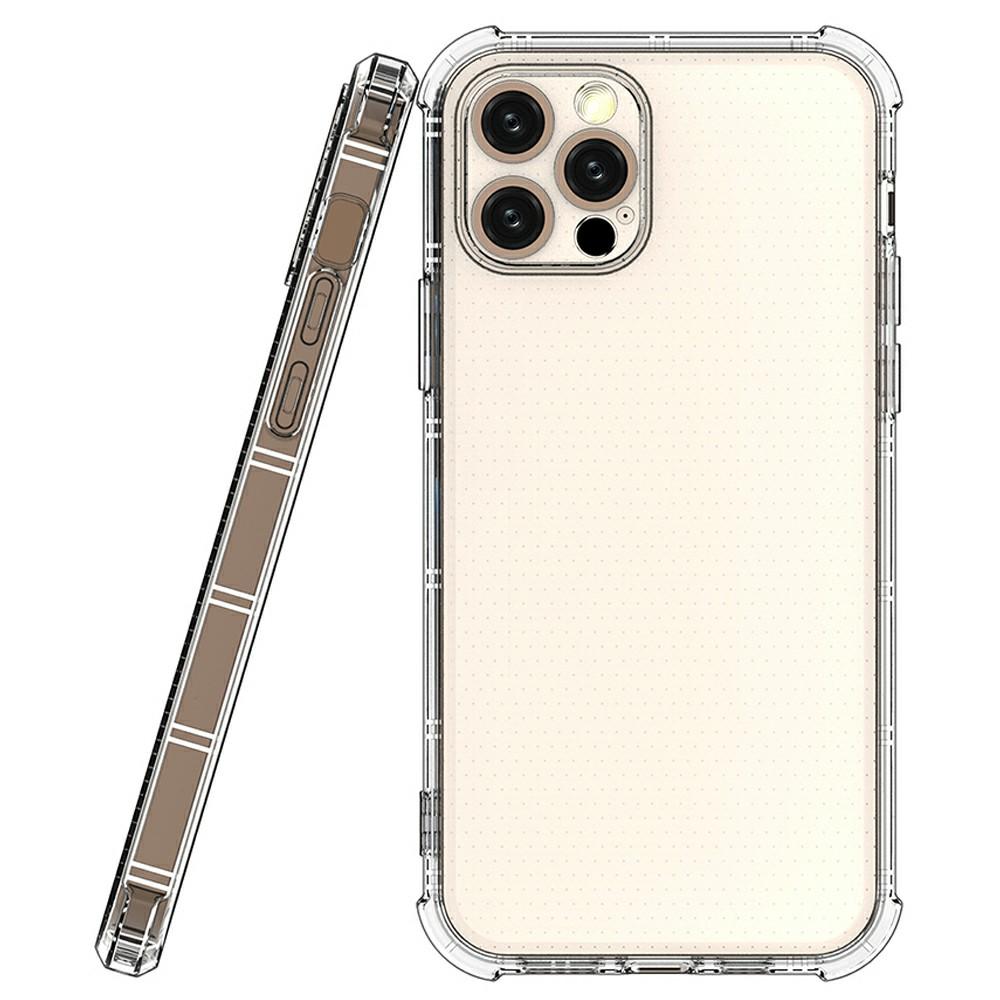 SHANWO For iPhone 12 Pro Case Straight Edge Clear Shockproof TPU Phone Back Cover