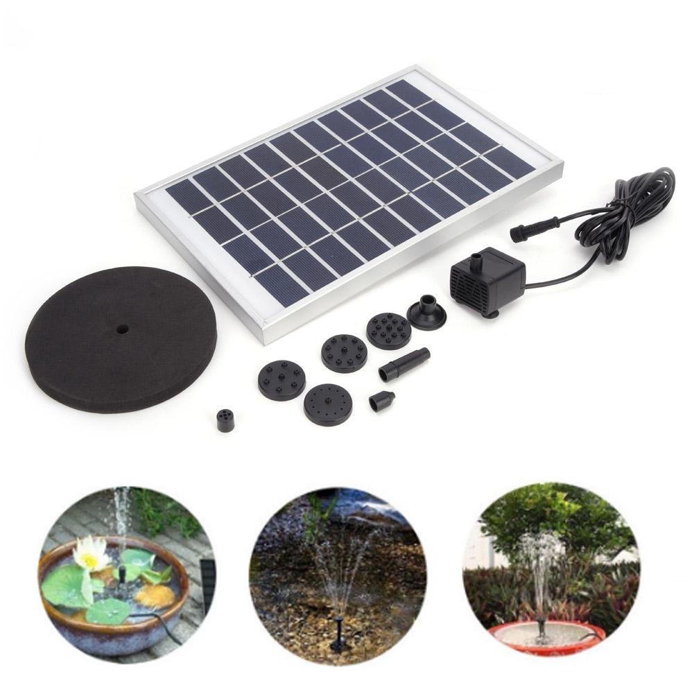 Solar Panel Mini Pump with Floating Disk High Efficiency for Pool Fountains 10V 5W
