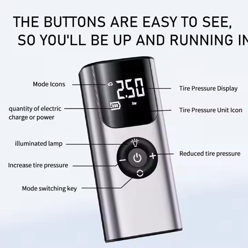 Car Inflator Tire Pump Portable Car Air Compressor for Motorcycles Bicycle Boat Tyre Inflator Digital Auto Inflatable