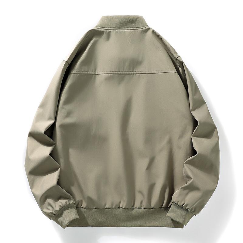 Nová pánská bunda velkých rozměrů na jaro a podzim, trendy všestranné oblečení, volný pracovní ležérní zateplený kabát