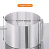 Adjustable Stainless Steel Cake Ring - 6-12 Inch Expandable Mousse Ring for Baking & Cake Decorating