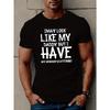 Men's Casual Short Sleeve T-Shirt with Geometric Print - Breathable, Round Neck, Machine Washable - Perfect for Summer, Top