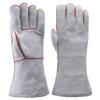 Grey Thickened Split Cowhide Welding Gloves