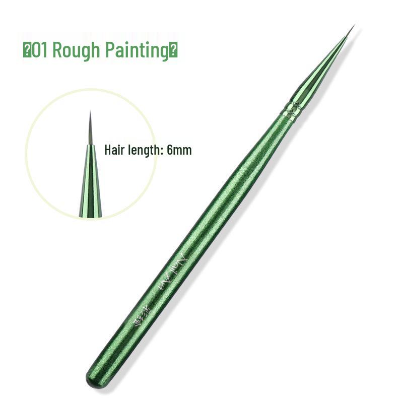 Cross-border Nail Art Brush Set: Japanese Painting, Flower Line, Square & Round Gel, Ombre Gradient Brushes.