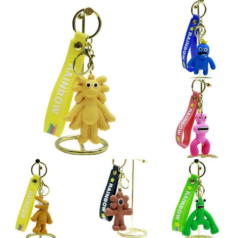 Portachiavi Ciondolo Roblox Rainbow Friends in PVC Regali per Bambini Ornamento di Natale
