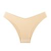 Seamless Ice Silk Mid-Waist Bikini Briefs for Women