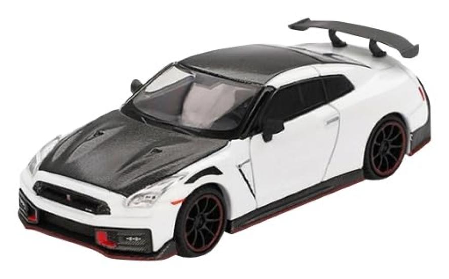 Sunrich MINI GT Nissan Nismo 2024 Brilliant White Pearl Finished Model 1/64 GT-R (Left-Hand Drive) MGT01045-BL