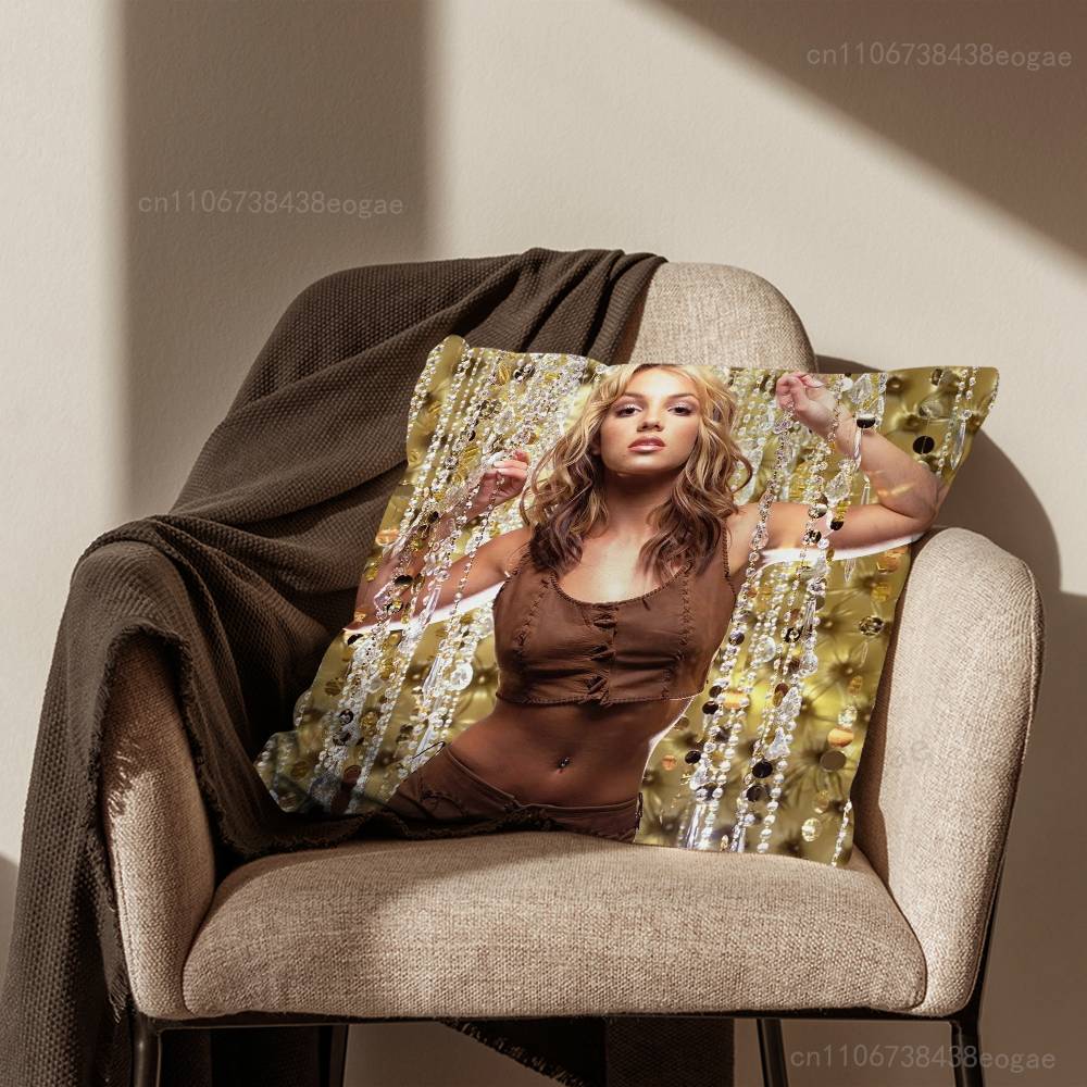 Singer B-Britneys S-Spears Pillow Case For Room Sofa Cushion Cover Suitable For Home Bedroom Decoration And Protector
