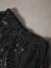 Pantaloni Street Dance Unisex per Bambini Vita Elastica Pantaloni a Carota Pantaloni Harun Pantaloni da Performance con Paillettes Lucide