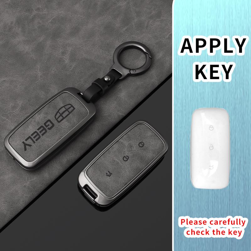 Zinc Alloy Car Remote Key Cover, Geely Galaxy Ex5 E5 L6 L7 Emi No.1 Proton E.Mas 7 5 E8 Starry 8 Car Keychain Car Interior Acces