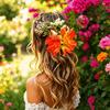 Fresh Sweet Floral Hair Clips Versatile Colorful Flower Hairpin Fashion Side Clip  Women Girls