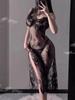 Sexy Nightgown Women Secret Lingerie See Through Gowns Babydoll Evening Erotic Coats Temptation Long Underwear Nightdress