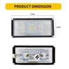 2PCS LED License Plate Light For BMW E65/E66 Saloon 2001-2008 Number Plate Lamp White Bulb 12V Car Tail Light Car Accessorie