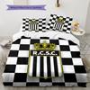 Sporting Charleroi Pattern Bedding Home Decoration Birthday Gift ( 1 Duvet Cover + 2 Pillowcase, Without Core),fan Merchandise.