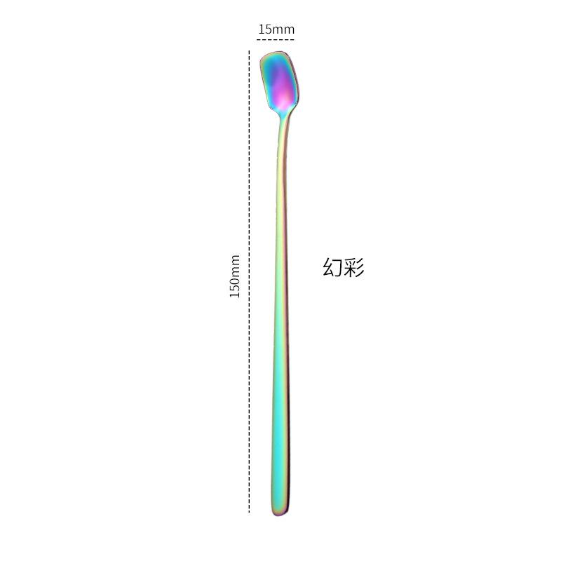 

Ложка с квадратной головкой из нержавеющей стали 304 кофейная ложка ложка для кружки ложка с длинной ручкой ложка для смешивания меда подарочная ложка кухонные аксессуары