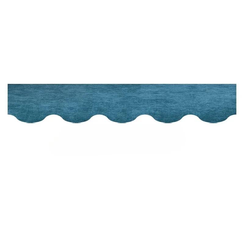 Chenille Window Valance Self-adhesive DIY Curtain Custom Size Roman Valance Curtain Swags Decorative Cloth Strip Top Shading