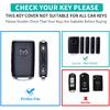2Pcs 4 Buttons Silicone Rubber Key Fob Cover Compatible With 2025 2024   Mazda 3 6 CX-3 CX-5 CX-9 CX-30 CX-50 CX-90 MX-5 Miata MX-30 EV Carbon Fiber