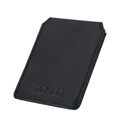 Police Notebook Genuine Black Cover, Leather,