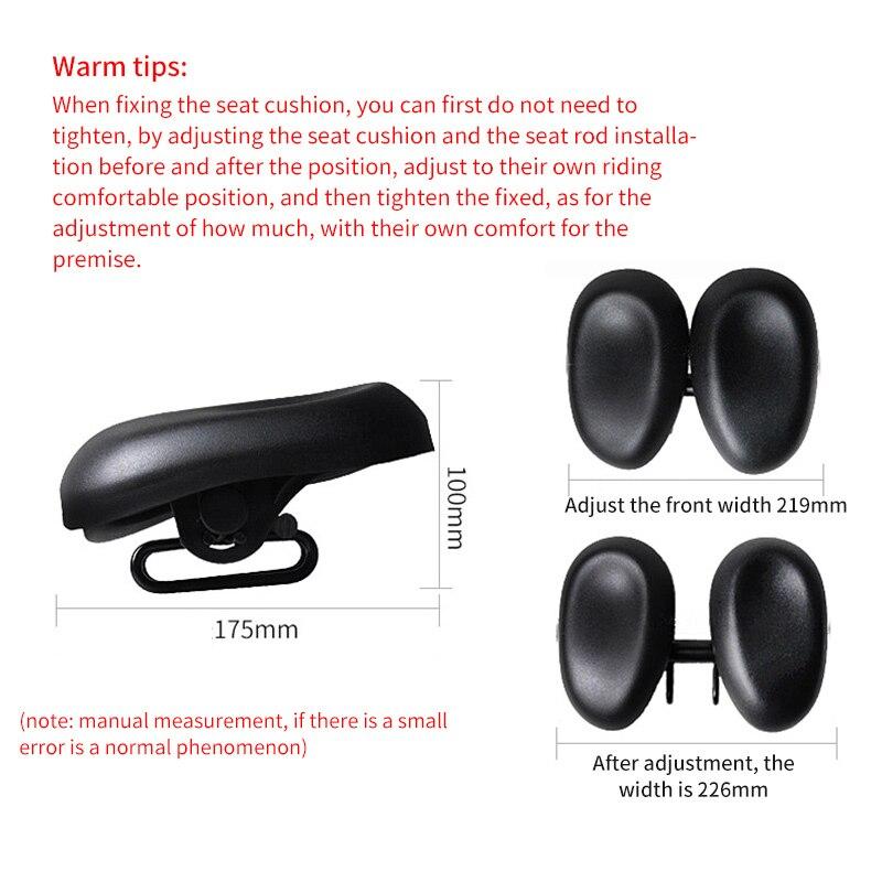 Buy Bicycle Seat Breathable Noseless Adjustable Bike Saddles Padded Ergonomic Dual Pad Bicycle