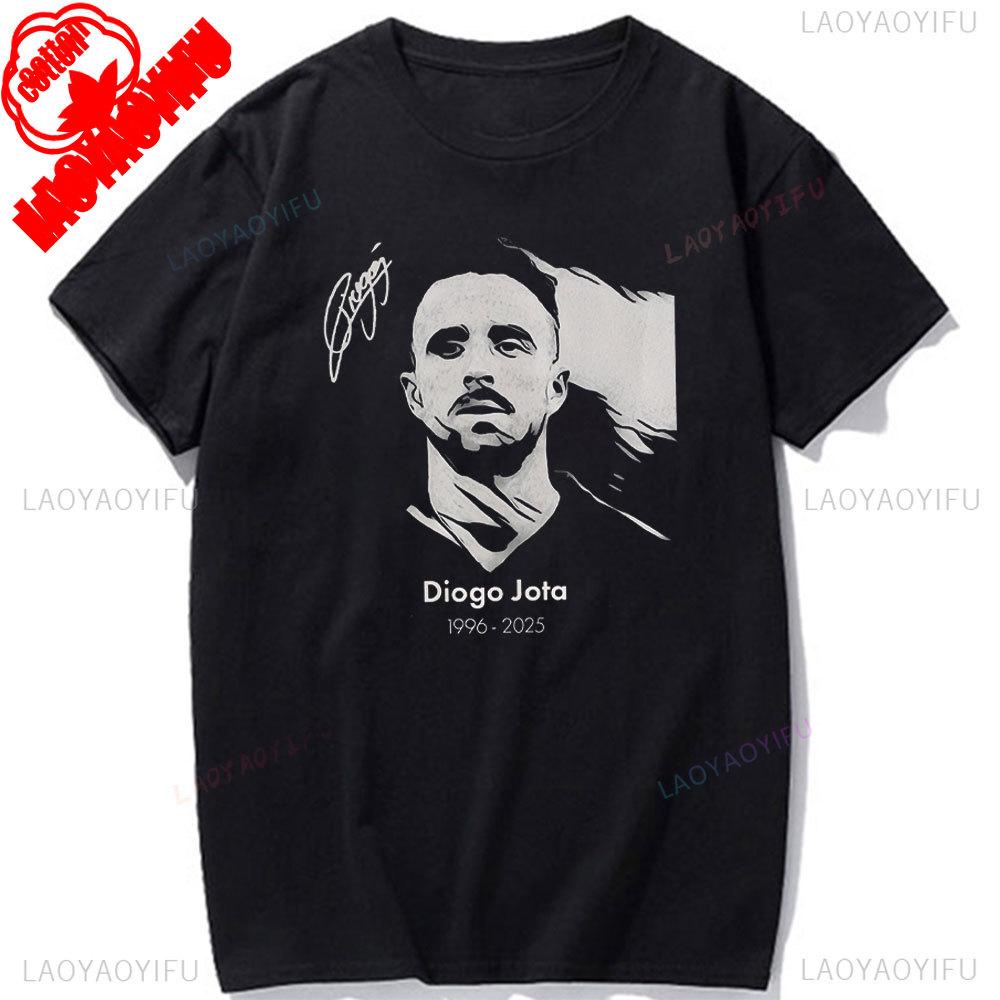 RIP Diogo Jota Tričko Odpočívej v pokoji Diogo Jota Trička Pocta fotbalové legendě Tričko 1996-2025 Pamětní tričko Dárek pro fanouška Bavlněná trička