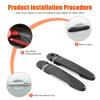 Carbon Fiber ABS Outer Door Handle Cover Trim For Nissan Juke 2011-