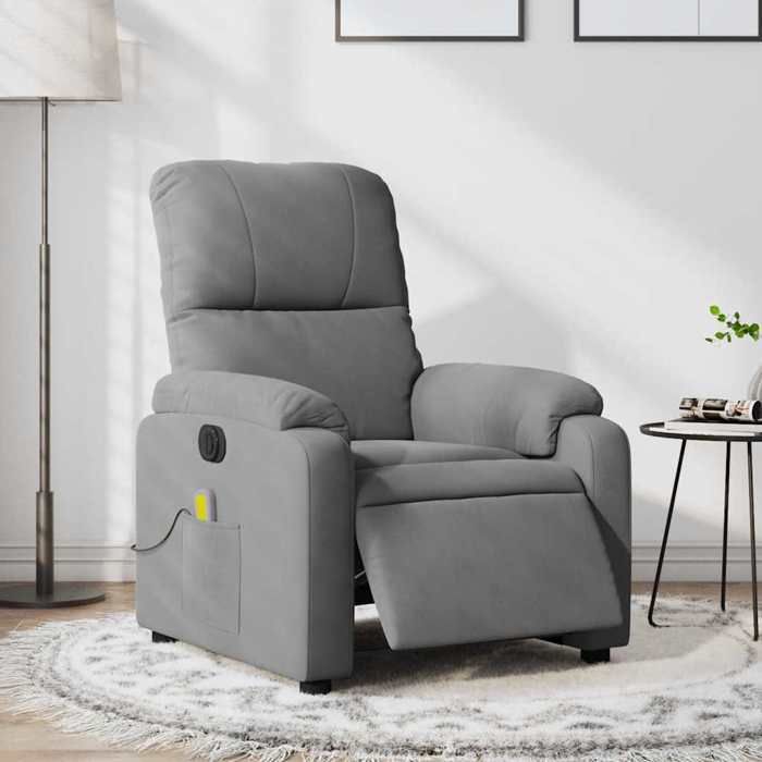 VidaXL Electric Massage Recliner Dark Grey 3204924