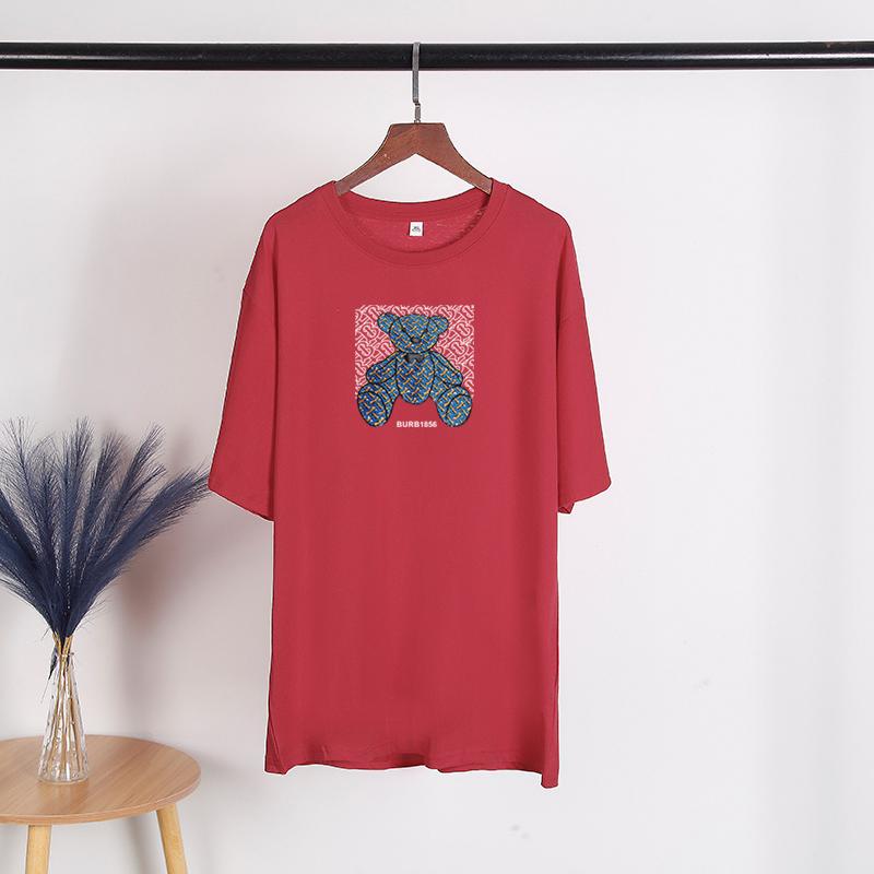 TWINFLAMES Letnia koszulka damska Cute Bear T Shirt Harajuku Graphic Tee Y2k Top Estetyczne ubrania