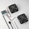 Cabinet Fan Thermostat Set Low Noise Temperature Control High Ventilation Electrical Box