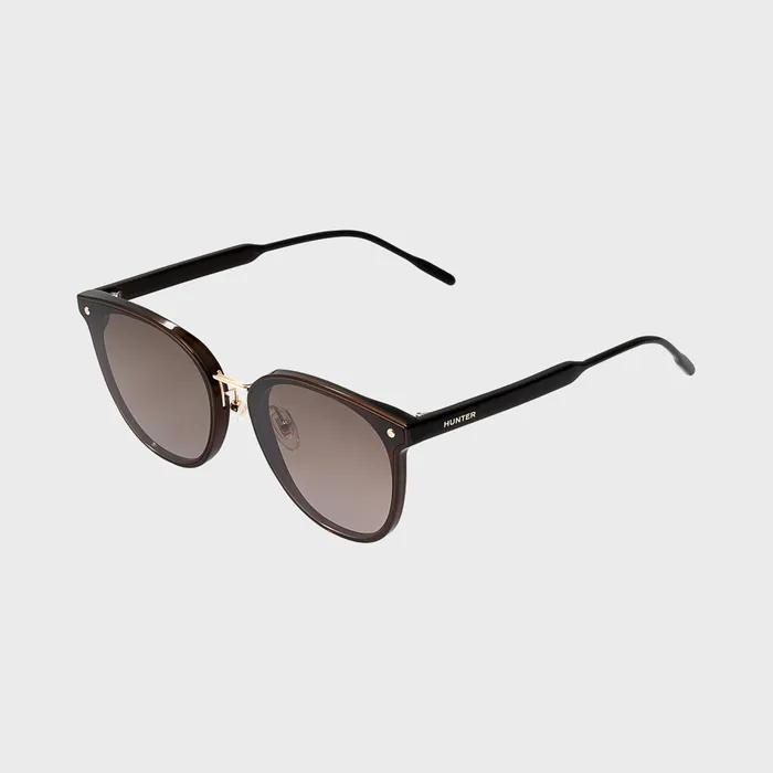 [WOMAN] Flat Bar Round Sunglasses - Brown HTB16