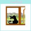 Halloween Cat Terror Shopwindow Wall Stickers Home Decor Room Mural Art Decals