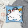 Pillow Case Snowman Frostys Soft  Pillow Cover For Sofa Bedroom Home Decor Vintage Pillowcases