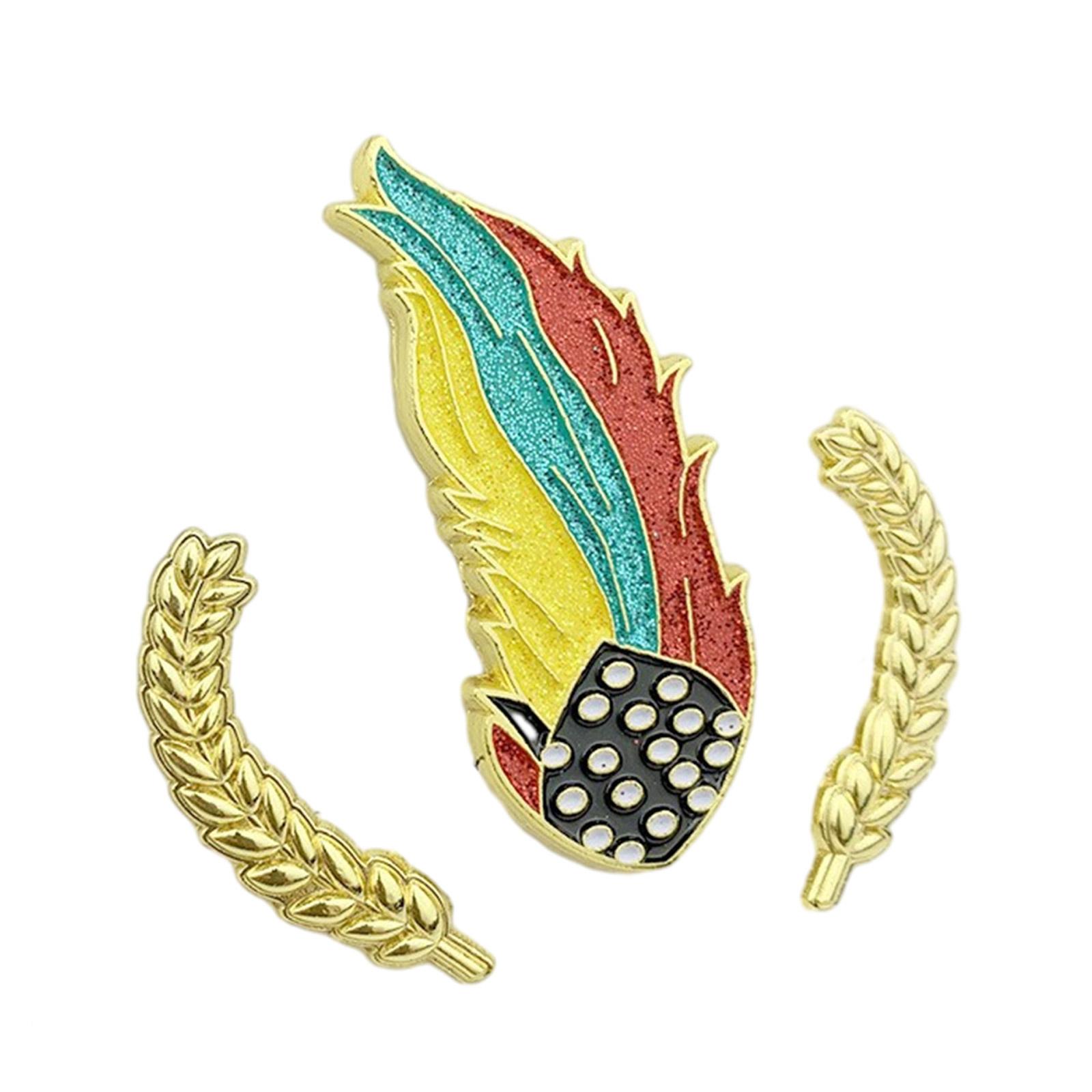 

Металлический мексиканский эмалевый значок Украшение в виде колоса пшеницы Ретро значок Креативные броши с запекаемой краской Значки на лацкан для шляпы Декор O