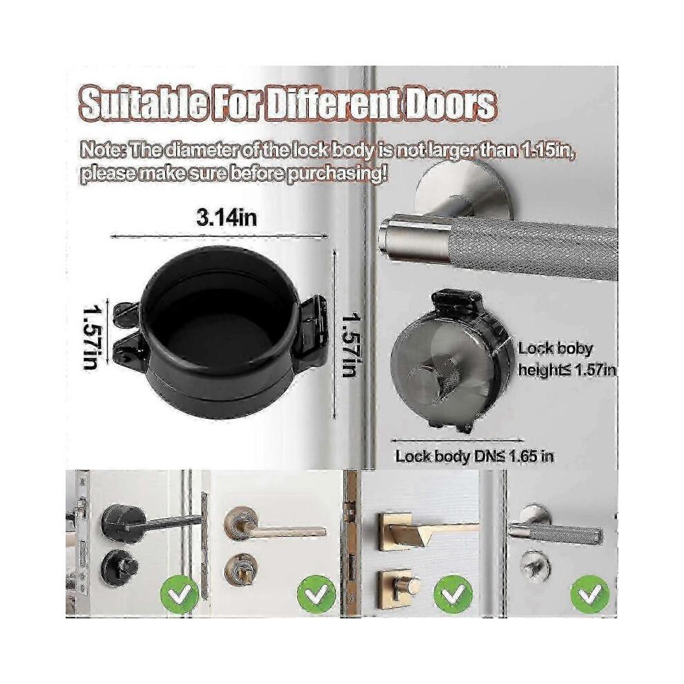 4 Pack Deadbolt Child Safety Lock,Child Proof Deadbolt Cover, Door Safety Deadbolt Lock for Kids,Child Proof Door Lock for Fits Most Deadbolt