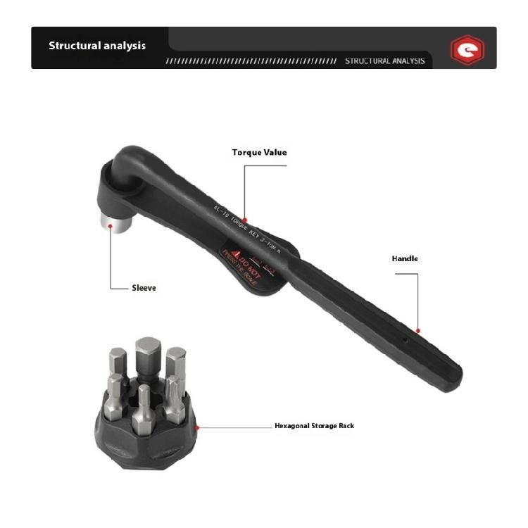 3-10Nm/10-20Nm Portable Torque Wrench Inner Hexagonal Set Light Weight Bike Maintenance Wrench For Bike Repair