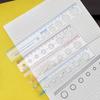 Multifunctional Transparent Ruler with Wave and Hole Design, 15cm & 20cm Scale, Ideal for Primary Students