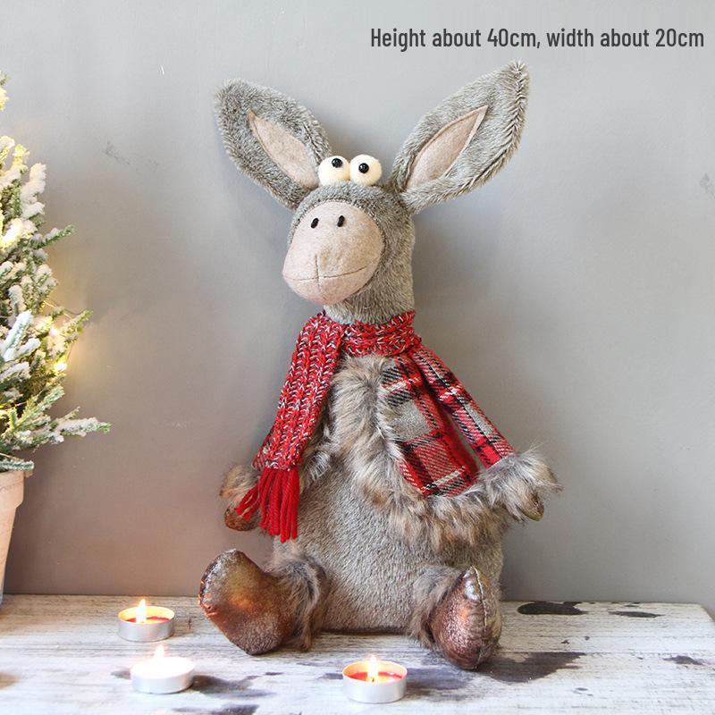 Creative Christmas Figurine Ornaments: Reindeer, Snowman, Santa