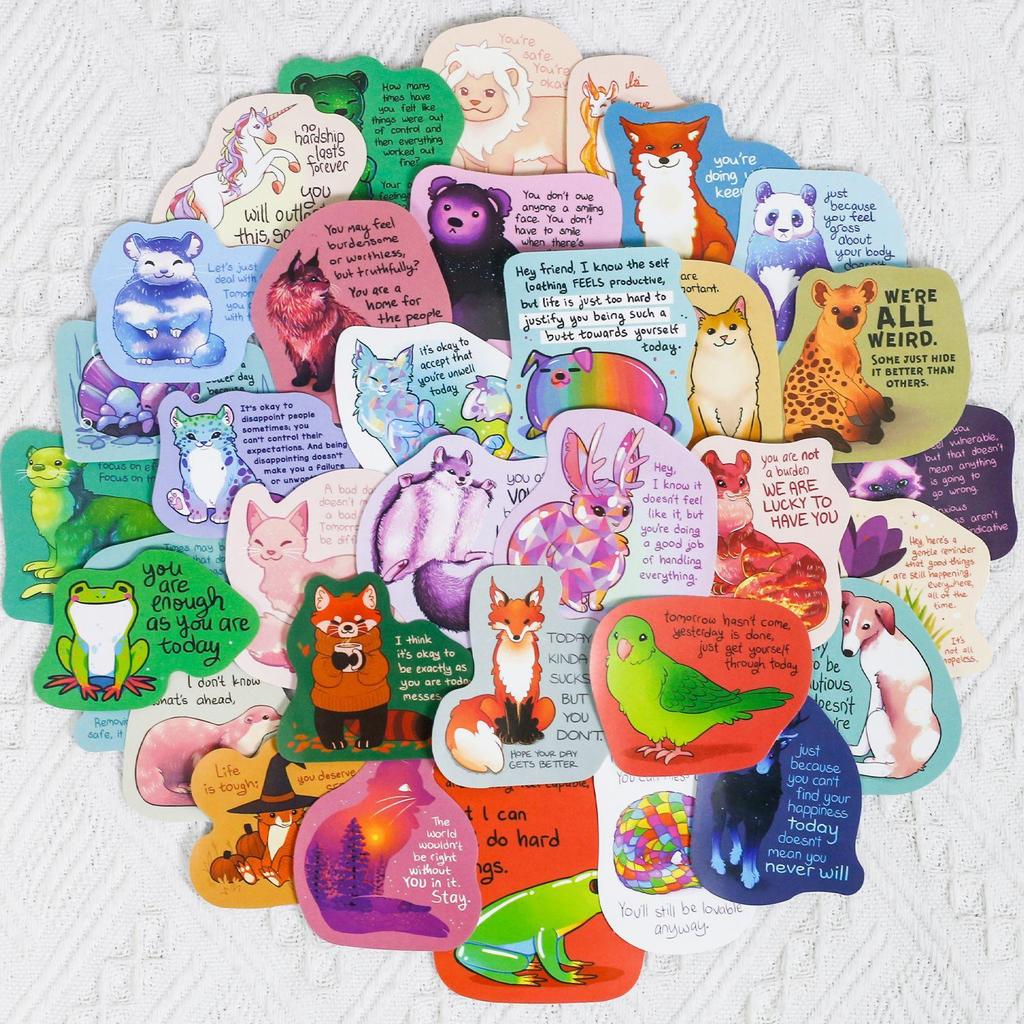 50 Adet İlham Verici Sözler Çıkartma Paketi, Gençler ve Yetişkinler İçin Motivasyonel Alıntı Çıkartmaları