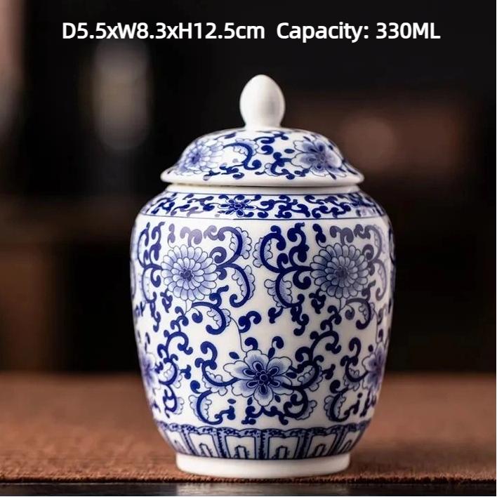 Enamel Ceramic Tea Caddy – Moisture-Proof Sealed Jar for Tea Storage Tea Jar