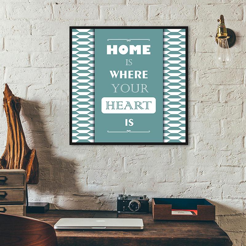 

WCIC Новая художественная ткань Вдохновляющие английские вдохновляющие фразы Цитаты знаменитостей Декоративная живопись Украшение стены дома Подвесная картина 30*30cm