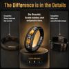 Hand-woven Leather Bracelet Magnetic Buckle Men's Bracelet Bulk Order Braided Leather Bracelet  Men