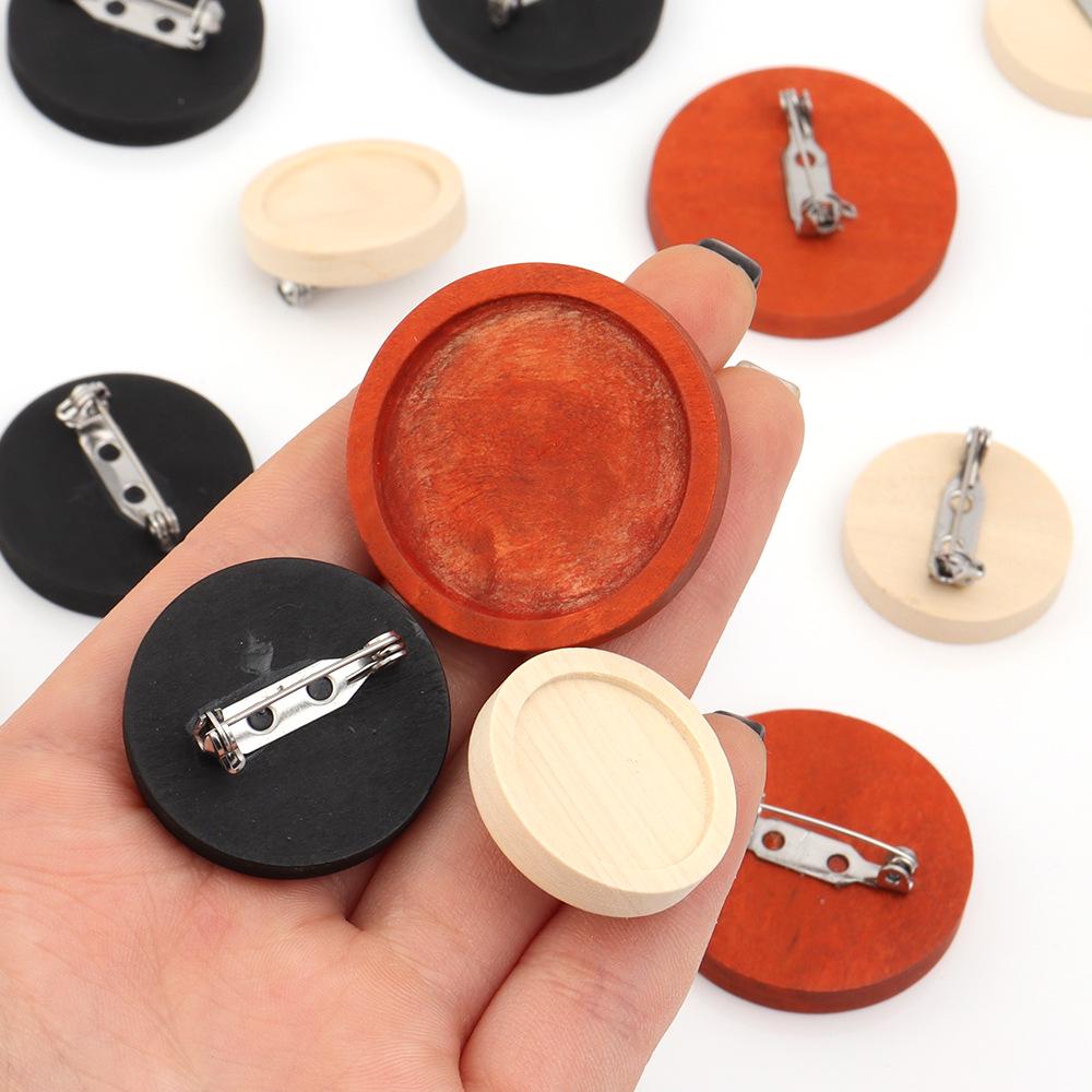 Wooden Base Brooch Tray for DIY Jewelry and Accessories